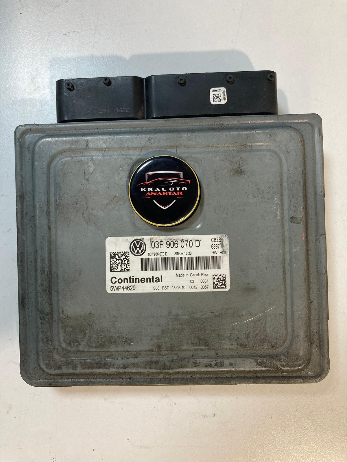 VW ECU BEYİN 03F 906 070 D SIMOS 10.20 CONTINENTAL 5WP44629